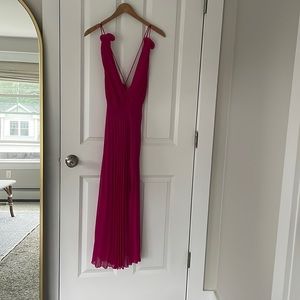 Zara Pleated Midi Dress